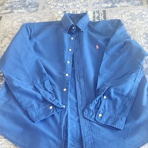 Ralph Lauren Blue Casual Button Down Shirt